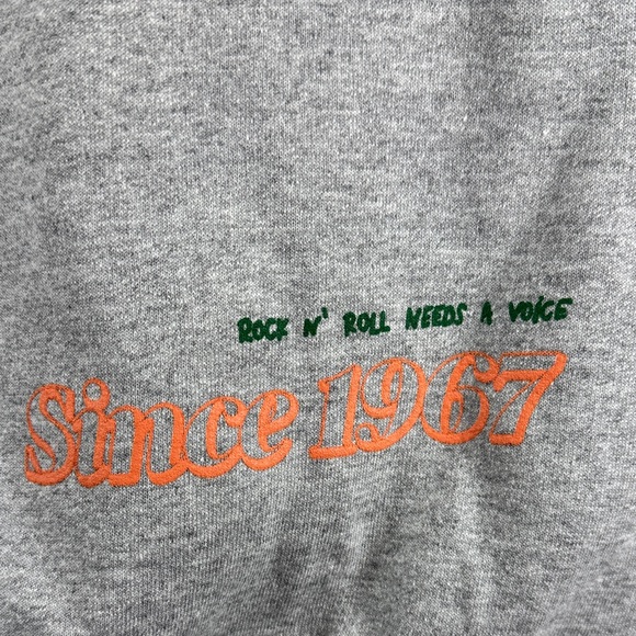 Rolling Stone Magazine Gray and Orange Crewneck Sweatshirt M - Picture 5 of 8